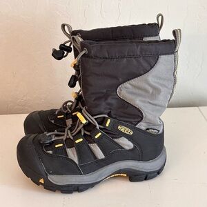 Keen Winterport II Waterproof Boots Black Gray, Little Kids Size 12